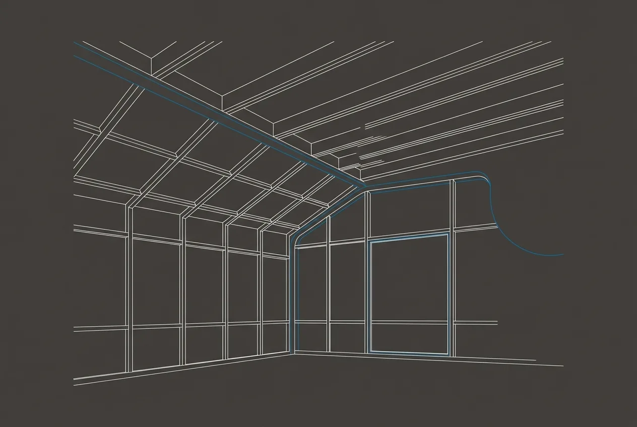 A finished sunroom addition on a suburban home